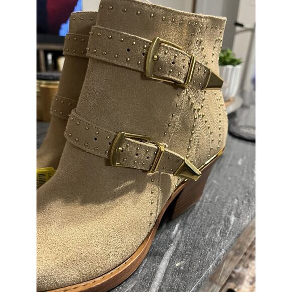 Dolce Vita Ronnie Womens Camel Western Suede Pointed Toe Boots Boho 8.5 - Picture 5 of 8